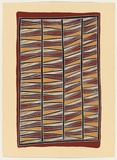Artist: Bulunbulun, Johnny. | Title: Lunggurrruma North-west wind | Date: 2000 | Technique: screenprint, printed in colour, from multiple stencils | Copyright: © Johnny Bulunbulun. Licensed by VISCOPY, Australia
