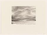 Artist: Elliott, Fred W. | Title: Saddle Point and Challenger Glacier, Heard Island, 1953 | Date: 1997, February | Technique: photo-lithograph, printed in black ink, from one stone | Copyright: By courtesy of the artist