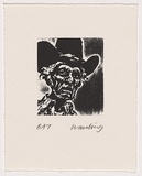 Artist: b'Harding, Nicholas.' | Title: b'Untitled (Rusty Peters).' | Date: 2002 | Technique: b'open-bite and aquatint, printed in black ink, from one plate'