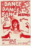 Artist: b'WORSTEAD, Paul' | Title: bBop Dance with Walgett's top band the  Destones ... Settlement, 17 Edwards Street Chippendale | Date: 1978 | Technique: b'screenprint, printed in brown ink, from one stencil' | Copyright: b'This work appears on screen courtesy of the artist'