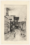 Artist: Cobb, Victor. | Title: Payne's Iron Foundry, Melbourne. | Date: 1937 | Technique: drypoint and roulette, printed in black ink, from one plate