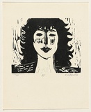 Artist: AMOR, Rick | Title: Tina. | Date: 1980 | Technique: linocut, printed in black ink, from one plate