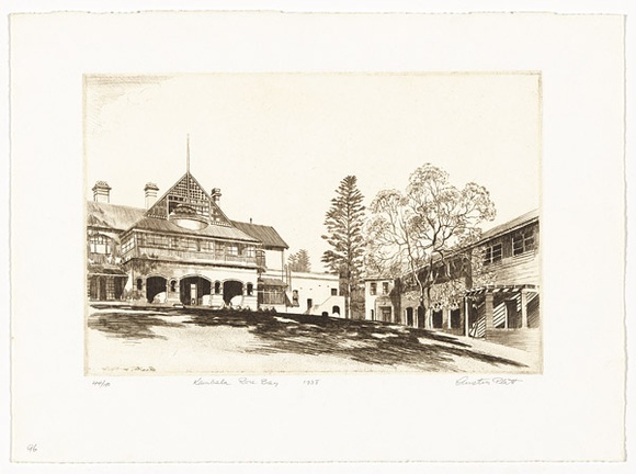 Artist: PLATT, Austin | Title: Kambala, Rose Bay | Date: 1938 | Technique: etching, printed in black ink, from one plate