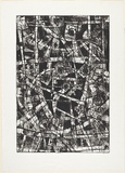 Artist: Kemp, Roger. | Title: Complex three. | Date: c.1975 | Technique: etching, printed in black ink, from one magnesium plate
