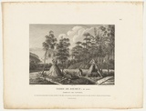 Title: Terre de Diémen: Île Maria. Tomeaux des naturels | Date: 1802? | Technique: etching and engraving, printed in black ink, from one plate