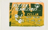 Artist: UNKNOWN (PAT) | Title: Reefer rendezvous...Cellar Holme Building. Music: Chetto & Wasted Daze. | Date: 1979 | Technique: screenprint, printed in colour, from two stencils