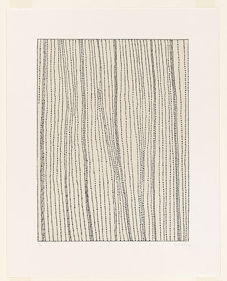 Artist: b'Napangardi, Dorothy.' | Title: b'Salt on Mina Mina' | Date: 2004 | Technique: b'sugar-lift aquatint'