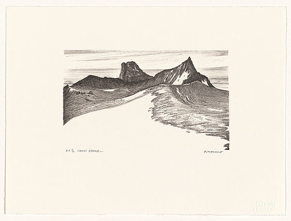 Artist: b'Elliott, Fred W.' | Title: b'David Range' | Date: 1997, February | Technique: b'photo-lithograph, printed in black ink, from one stone' | Copyright: b'By courtesy of the artist'