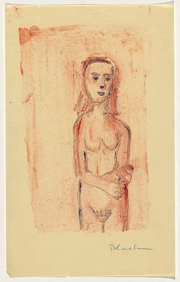 Artist: b'Blackman, Charles.' | Title: b'Nude.' | Date: (1953) | Technique: b'colour monotype'