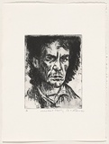 Artist: b'AMOR, Rick' | Title: b'Michael Kelly.' | Date: 1998 | Technique: b'etching, printed in black ink, from one plate'