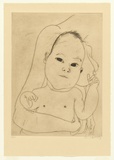 Artist: WHITELEY, Brett | Title: Mother and child. | Date: 1977 | Technique: etching and aquatint, printed in brown ink with plate-tone, from one plate | Copyright: This work appears on the screen courtesy of the estate of Brett Whiteley