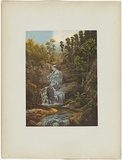 Artist: Chevalier, Nicholas. | Title: Serpentine Creek Falls | Date: 1865 | Technique: lithograph, printed in colour, from multiple stones