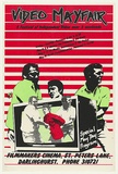 Artist: b'MACKINOLTY, Chips' | Title: b'Video mayfair' | Date: 1979 | Technique: b'screenprint, printed in colour, from three stencils'