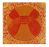 Artist: b'SHEARER, Mitzi' | Title: b'The wheel of fortune' | Date: 1977 | Technique: b'linocut, printed in colour, from three blocks'