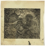 Artist: b'BOYD, Arthur' | Title: bLovers with beast's head. | Date: (1962-63) | Technique: b'etching, printed in black ink, from one plate' | Copyright: b'Reproduced with permission of Bundanon Trust'