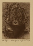 Artist: Florence, Naomi. | Title: Cornu copiae | Date: 1996, September | Technique: etching and drypoint, printed black ink, from one plate