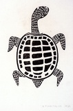 Artist: b'TUNGUTALUM, Bede' | Title: b'Turtle' | Date: 1969 | Technique: b'woodcut, printed in black ink, from one block'