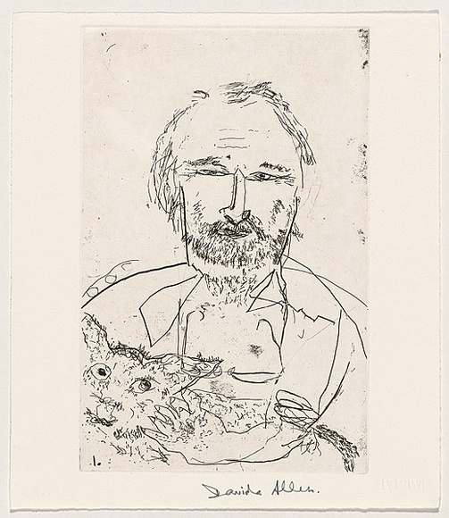 Title: b'Portrait of Neil Leveson I' | Date: 1992 | Technique: b'etching, printed in black ink, from one plate'