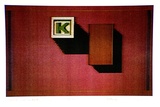 Artist: Kelly, William. | Title: Still life: children blocks | Date: 1981-82 | Technique: computer print, printed in colour, from dot-matrix printer | Copyright: © William Kelly