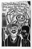 Artist: HANRAHAN, Barbara | Title: Smile | Date: 1987 | Technique: linocut, printed in black ink, from one block