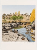Artist: b'ROSE, David' | Title: b'The Fish River in April' | Date: 1994 | Technique: b'screenprint, printed in colour, from multiple stencils'
