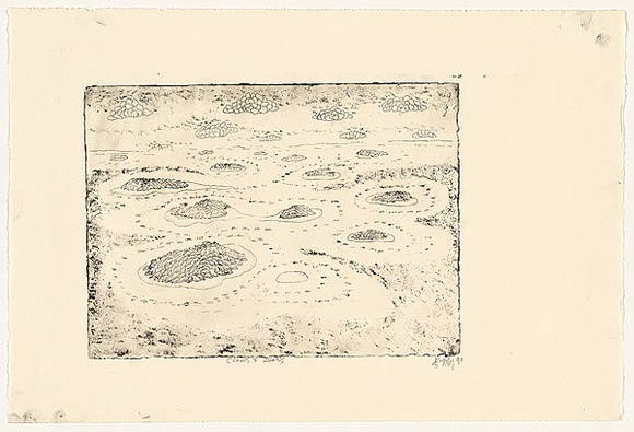 Title: b'Clouds and islands' | Date: 1990 | Technique: b'etching, printed in black ink with plate-tone, from one plate'