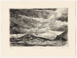 Artist: AMOR, Rick | Title: The whale. | Date: 1993 | Technique: etching, printed in black ink, from one plate