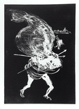 Artist: b'BOYD, Arthur' | Title: b'Death of the unicorn.' | Date: 1973-74 | Technique: b'aquatint, printed in black ink, from one plate' | Copyright: b'Reproduced with permission of Bundanon Trust'