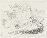 Artist: BOYD, Arthur | Title: Bird, beast and wooded island. | Date: (1968-69) | Technique: etching, printed in black ink, from one plate | Copyright: Reproduced with permission of Bundanon Trust