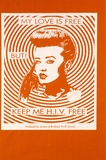 Artist: b'ACCESS 10' | Title: b'My love is free, but keep me HIV free' | Date: 1992, May | Technique: b'screenprint, printed in white ink from one stencil'