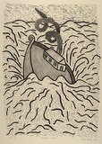 Artist: b'Bowen, Dean.' | Title: b'Goodbye Noah' | Date: 1988 | Technique: b'lithograph, printed in black ink, from one stone'