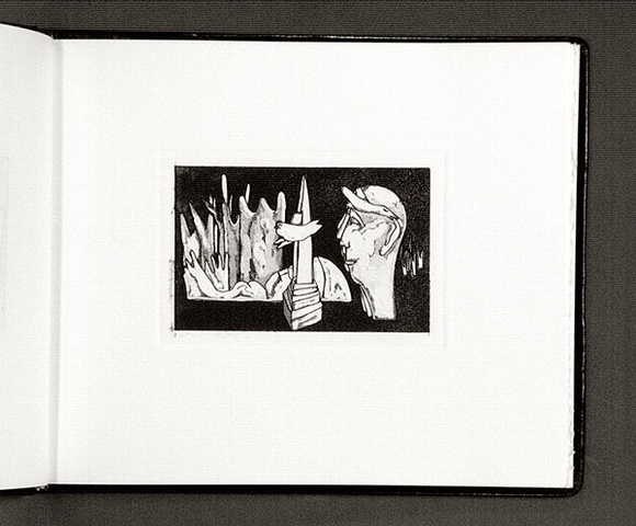Artist: b'Gurvich, Rafael.' | Title: b'Seven day week: the third day. [leaf 11: recto].' | Date: (1977) | Technique: b'etching, printed in black ink, from one plate' | Copyright: b'\xc2\xa9 Rafael Gurvich'