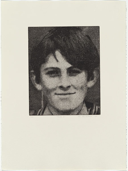 Artist: b'MADDOCK, Bea' | Title: b'Child IV' | Date: 1974 | Technique: b'photo-etching and aquatint, printed in black ink, from one zinc plate'