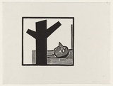 Artist: b'Groblicka, Lidia.' | Title: b'Dead tree' | Date: 1972 | Technique: b'woodcut, printed in black ink, from one block'