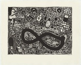 Artist: SANSOM, Gareth | Title: Go | Date: 1994 | Technique: etching, printed in black ink, from one plate