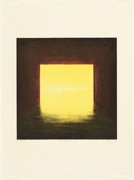 Artist: b'Maguire, Tim.' | Title: b'Under bridges I' | Date: 1989, April | Technique: b'lithograph, printed in colour, from six aluminium plates' | Copyright: b'\xc2\xa9 Tim Maguire'