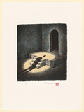 Artist: Valamanesh, Hossein. | Title: Recent arrival | Date: 1988 | Technique: lithograph, printed in colour, from multiple stones [or plates]