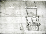 Artist: b'McKenna, Noel.' | Title: b'Big mower, Beerwah, Qld' | Date: 2003 | Technique: b'etching, printed in black ink, from one plate' | Copyright: b'\xc2\xa9 Noel McKenna'