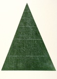 Artist: b'LOANE, John' | Title: b'Not titled (Abstract triangle)' | Date: 1976 | Technique: b'etching and relief, printed in colour, from one plate' | Copyright: b'This work appears on the screen courtesy of the artist'