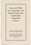 Artist: LINDSAY, Norman | Title: General plan of campaign for reinforcing the Australian Imperial Force: a folder/album containing [18]pp., incl. [16] pocket | Technique: lithograph