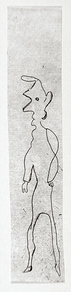 Artist: b'SHEARER, Mitzi' | Title: b'not titled [figure]' | Technique: b'etching, printed in black, with plate-tone, from one plate'