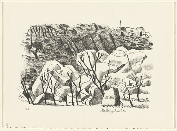 Title: b'Jane Brook' | Date: 1982 | Technique: b'lithograph, printed in black ink, from one stone'