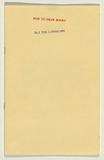 Title: b'How to draw books No. 2- The landscape' | Date: 1978 | Technique: b'offset-lithographs, printed in colour; hand-stamped'