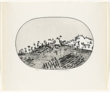 Artist: b'WILLIAMS, Fred' | Title: b'The first Rothbury Label' | Date: 1970 | Technique: b'etching rough biting, burnishing, printed in black ink, from one zinc plate' | Copyright: b'\xc2\xa9 Fred Williams Estate'
