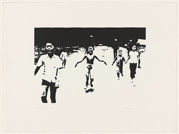 Artist: b'Durrant, Ivan.' | Title: b'Saigon' | Date: 1990 | Technique: b'screenprint, printed in black ink, from one photo-stencil'