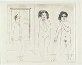 Artist: b'BALDESSIN, George' | Title: b'Performers.' | Date: 1968 | Technique: b'etching, printed in black ink, from one plate'