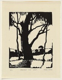 Artist: b'Ward, Fred.' | Title: b'Against the Light' | Date: 1930 | Technique: b'linocut, printed in black ink, from one block'