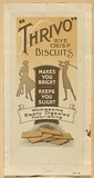 Artist: b'Burdett, Frank.' | Title: b'Label: Thrivo biscuits.' | Date: 1928 | Technique: b'lithograph, printed in colour, from multiple stones [or plates]'