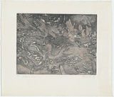 Artist: b'Marshall, Jennifer.' | Title: b'not titled [abstract composition].' | Date: 1964 | Technique: b'etching and aquatint, printed in colour, deep bite and relief'