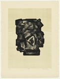 Artist: b'KING, Grahame' | Title: b'Mask' | Date: 1974 | Technique: b'lithograph, printed in colour, from two stones [or plates]'